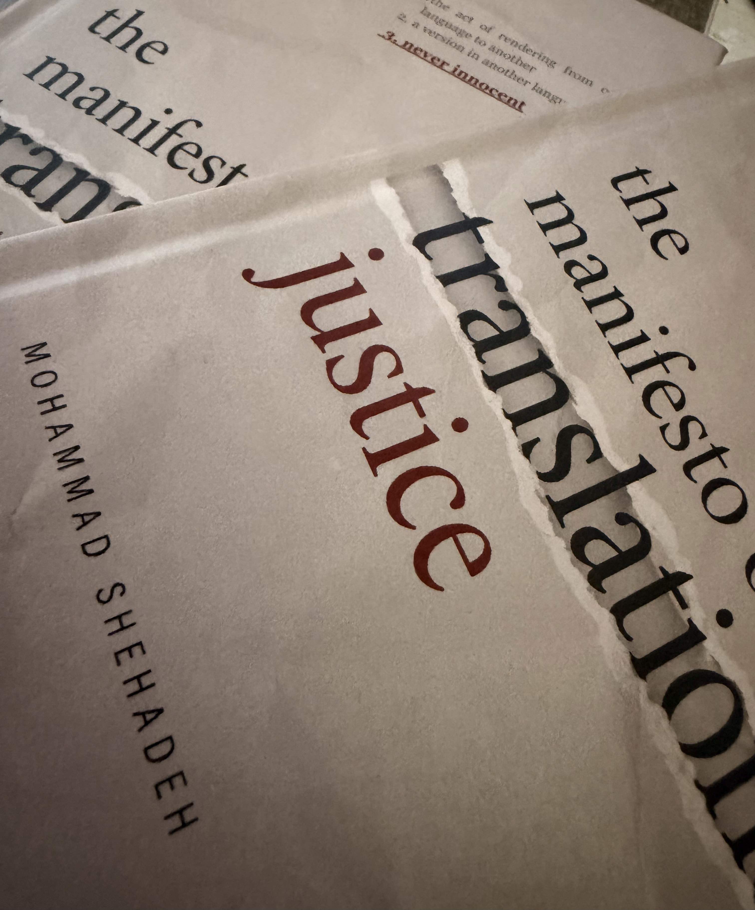 The Manifesto of Translational Justice by Mohammad Shehadeh